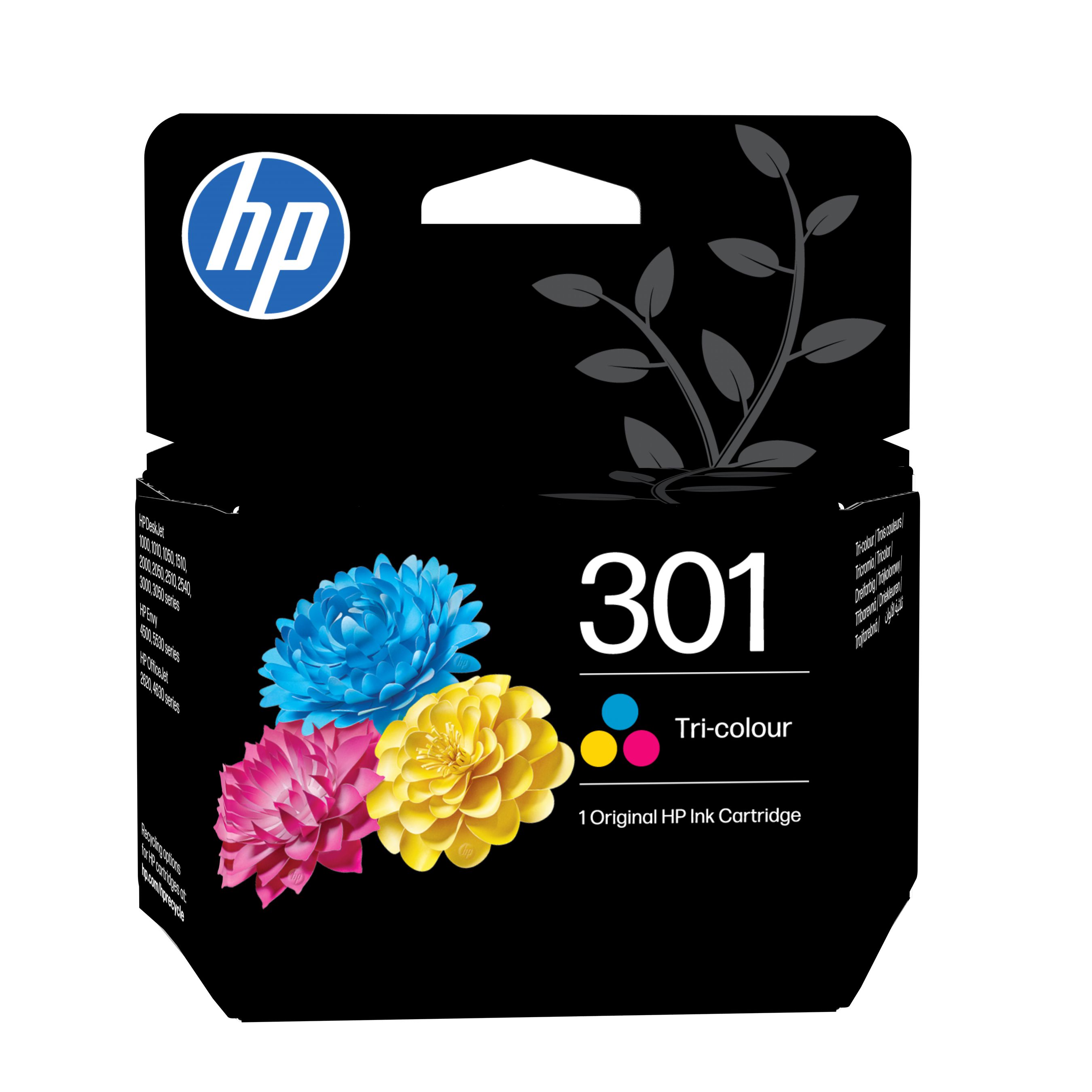 HP 301 Cyan/Magenta/Gelb Original Tintenpatrone