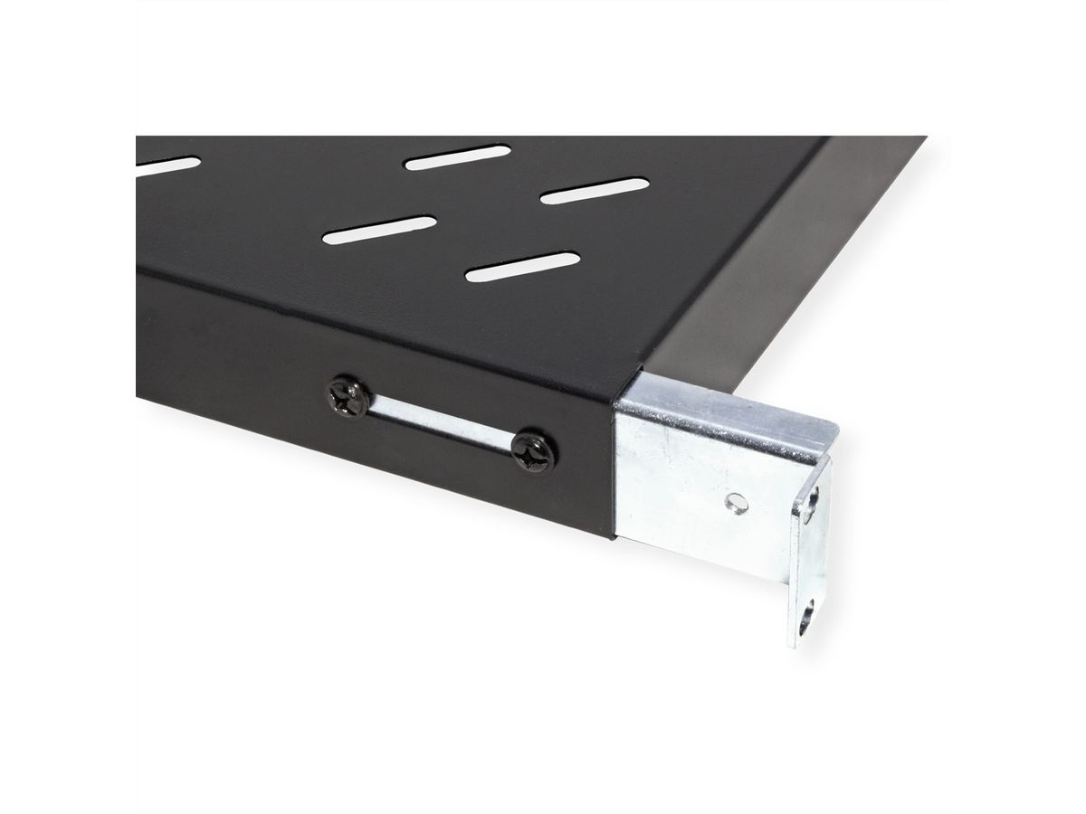VALUE 19"-Fachboden 1HE tiefenvariabel, 440 x 568 mm, 50kg Traglast