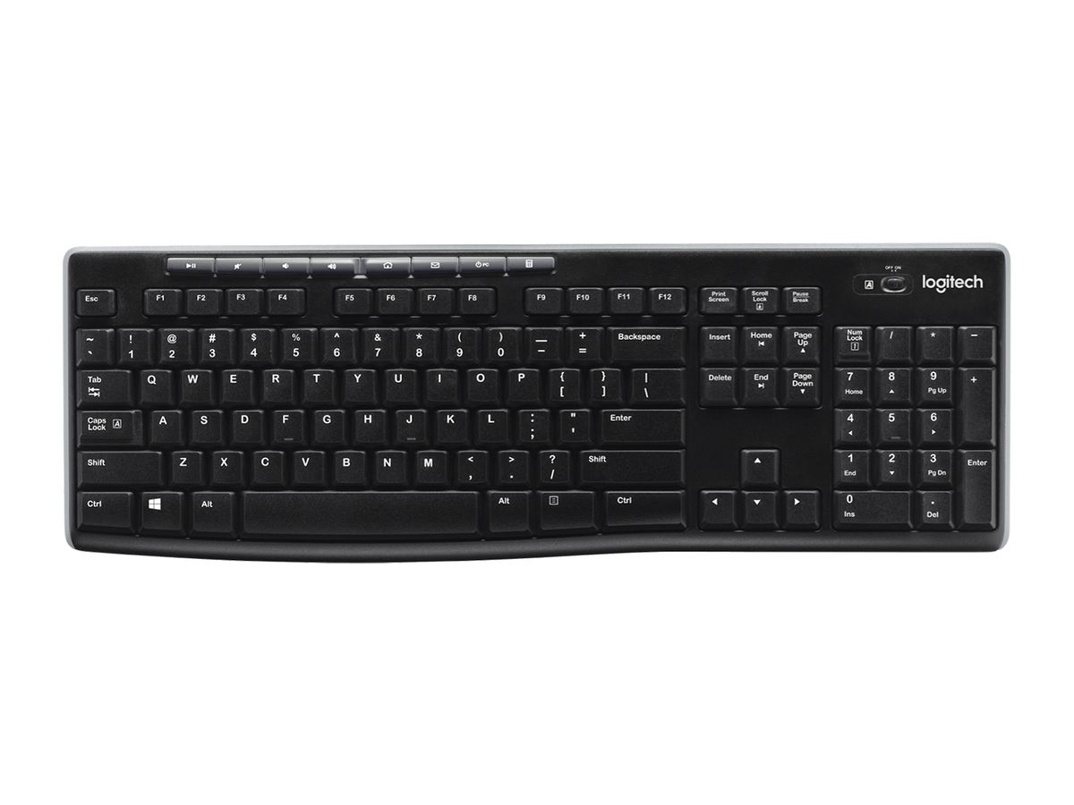 Logitech K270 Tastatur RF Wireless QWERTY Englisch Schwarz