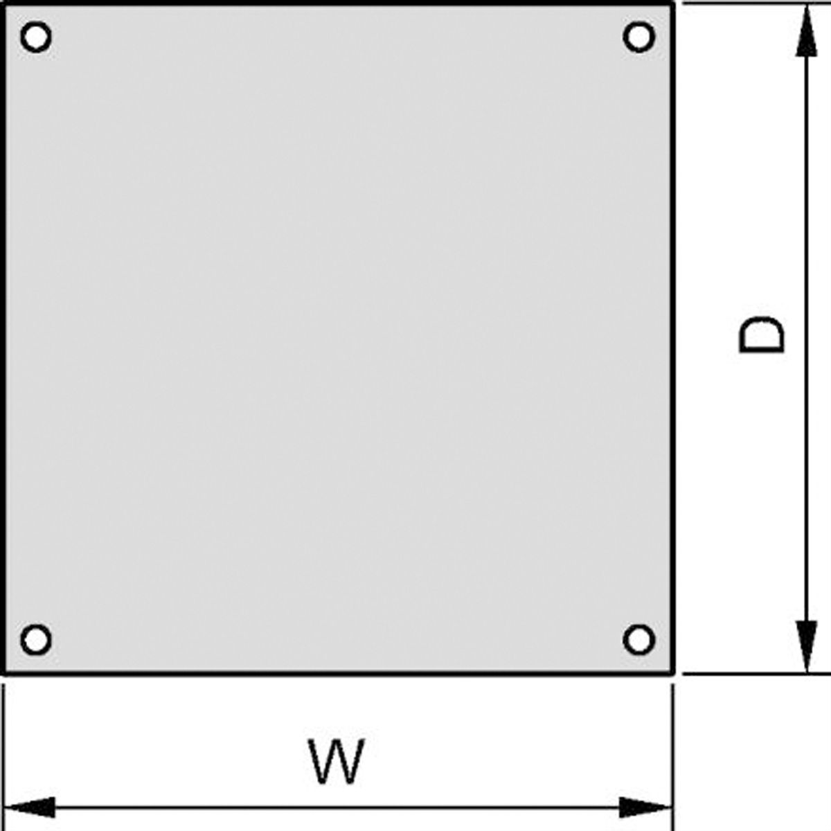 SCHROFF Dach, einliegend, RAL 7030 - DACH, EINLIEG.600B 600T 7021