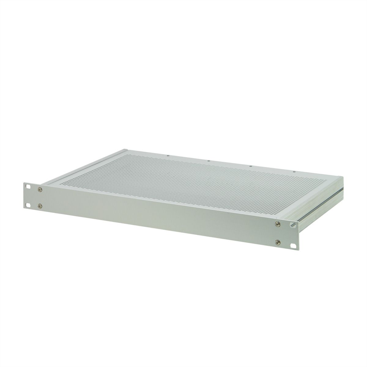 SCHROFF 19"-Kompletteinschub aus Aluminium, Deck- und Bodenblech perforiert - MULTIPAC PRO 4HE 460T DBLPER