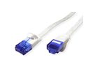 VALUE Patchkabel Kat.6A (Class EA) UTP, extra-flach, weiß, 5 m