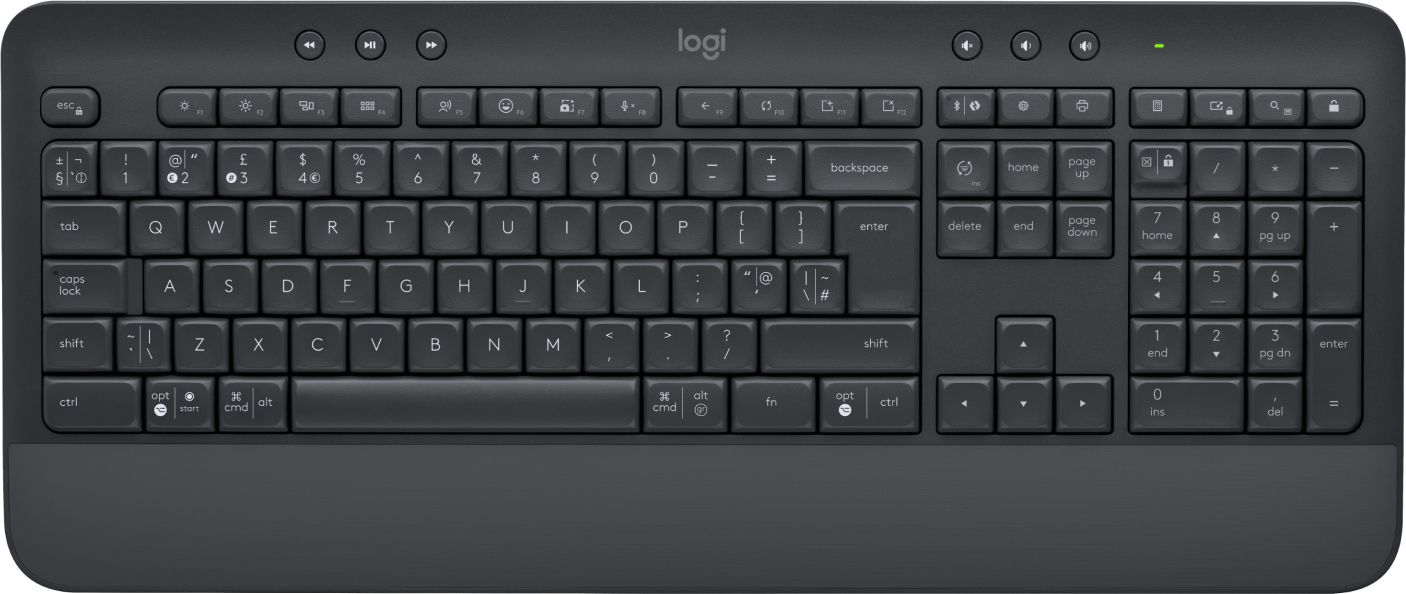 Logitech Signature K650 Tastatur Bluetooth QWERTY UK Englisch Graphit