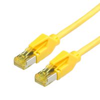 DRAKA Patchkabel Cat.6A (Class EA) S/FTP, UC900 TM31, LSOH, gelb, 0,5 m