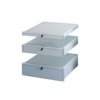 SCHROFF 19"-Schubfach - SCHUBFACH 19" 2HE ELOX.