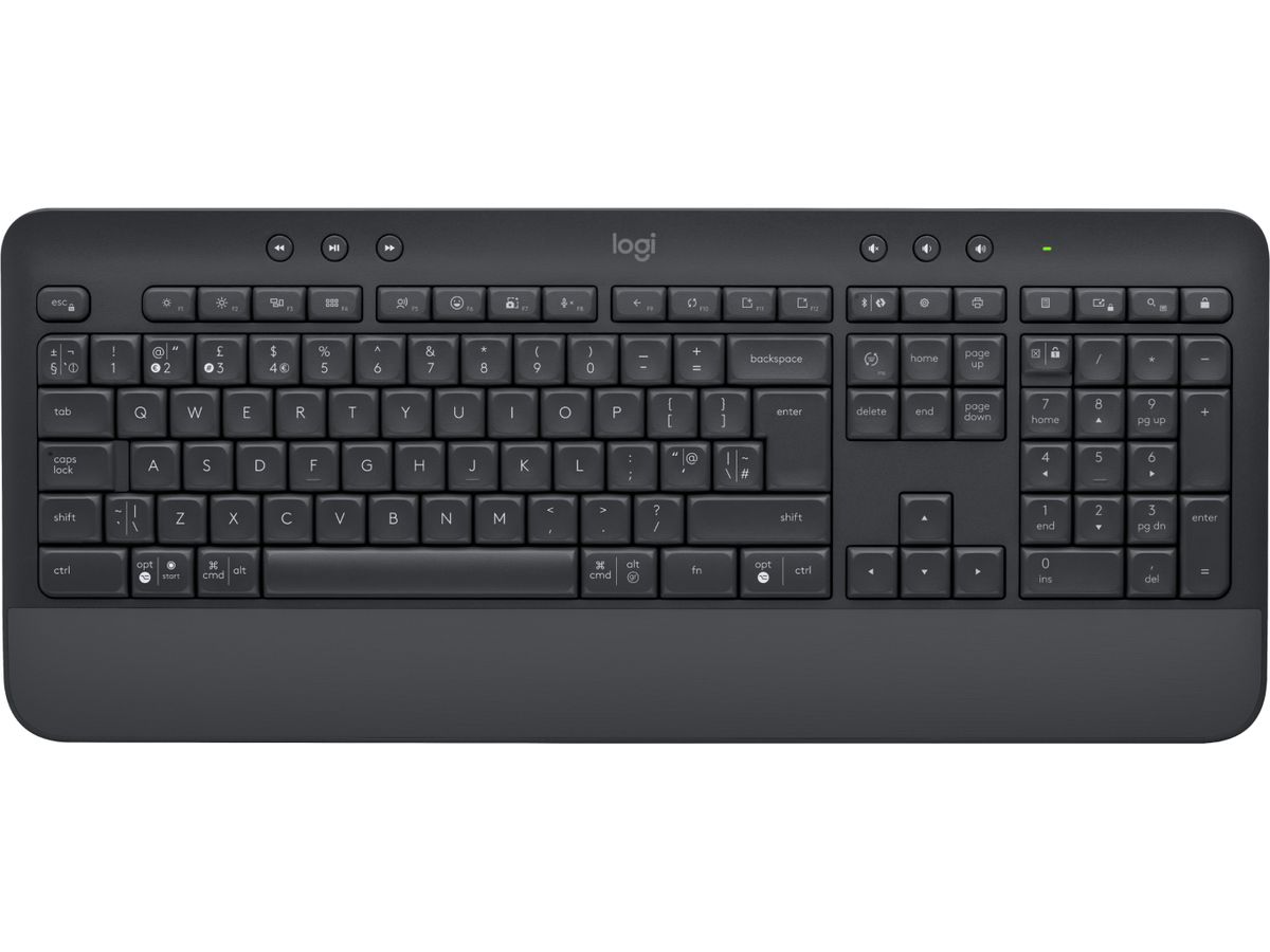 Logitech Signature K650 Tastatur Bluetooth QWERTY UK Englisch Graphit