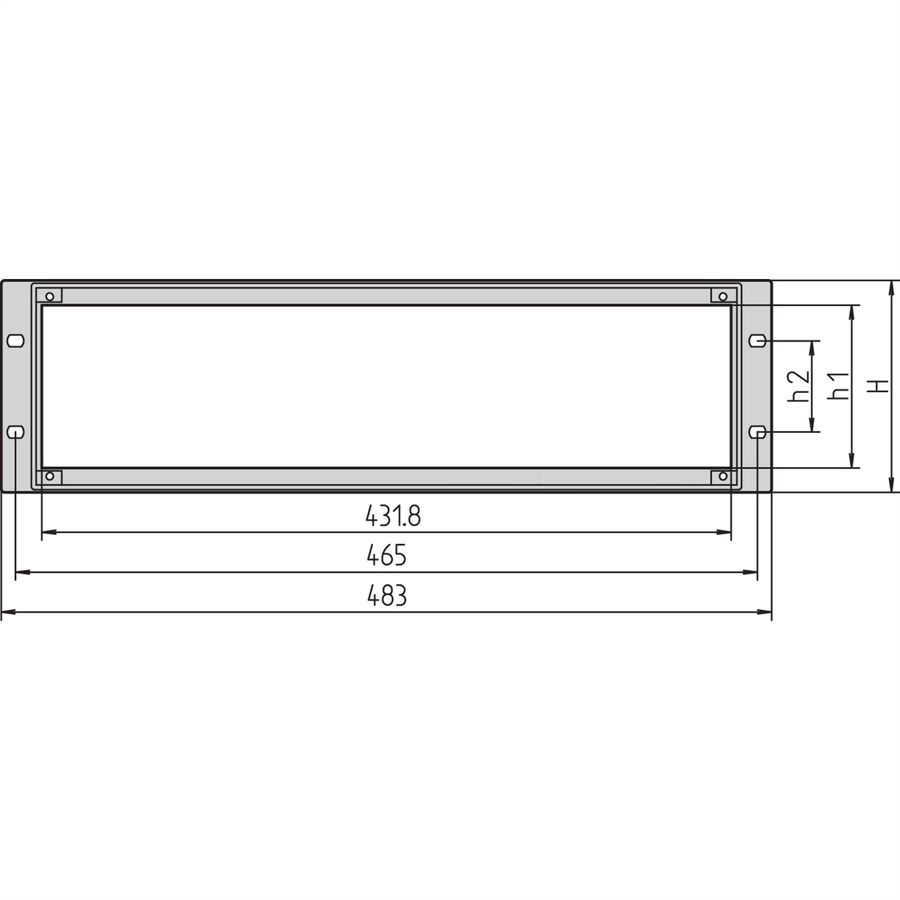 SCHROFF INPAC GEHÄUSE 2HE 374.5T