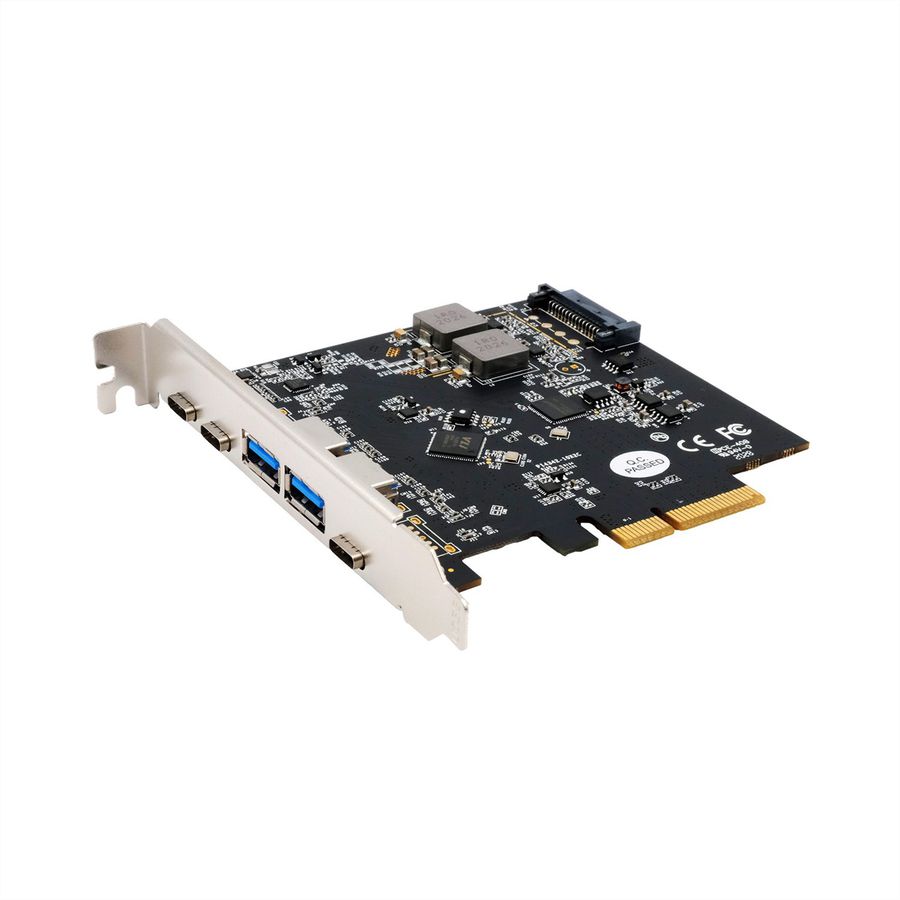 EXSYS EX-12007 5 Port USB 3.2 Gen2 PCIe Karte 2x USB-A und 3x USB-C