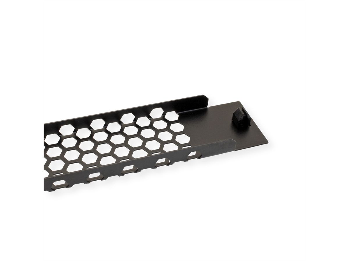VALUE 19"-Belüftungsplatte Snap-in, 1 HE, schwarz
