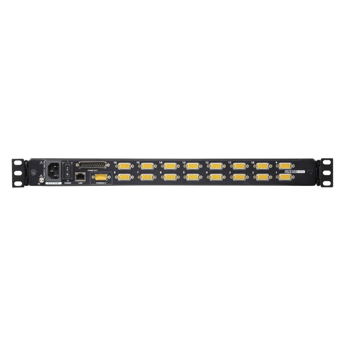 ATEN CL5716iM LCD KVM Switch Over IP, USB-PS/2, VGA, 16-Ports, CH-Layout