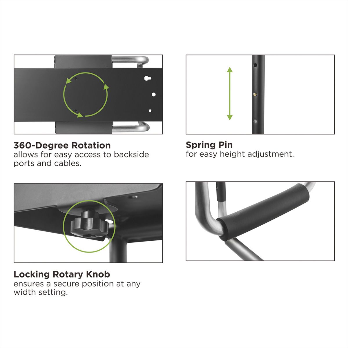 VALUE PC-Halterung ausziehbar, drehbar, bis 30 kg