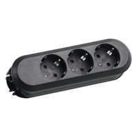 BACHMANN SMART Steckdosenleiste 3xCEE7/3 schwarz, ohne Zuleitung