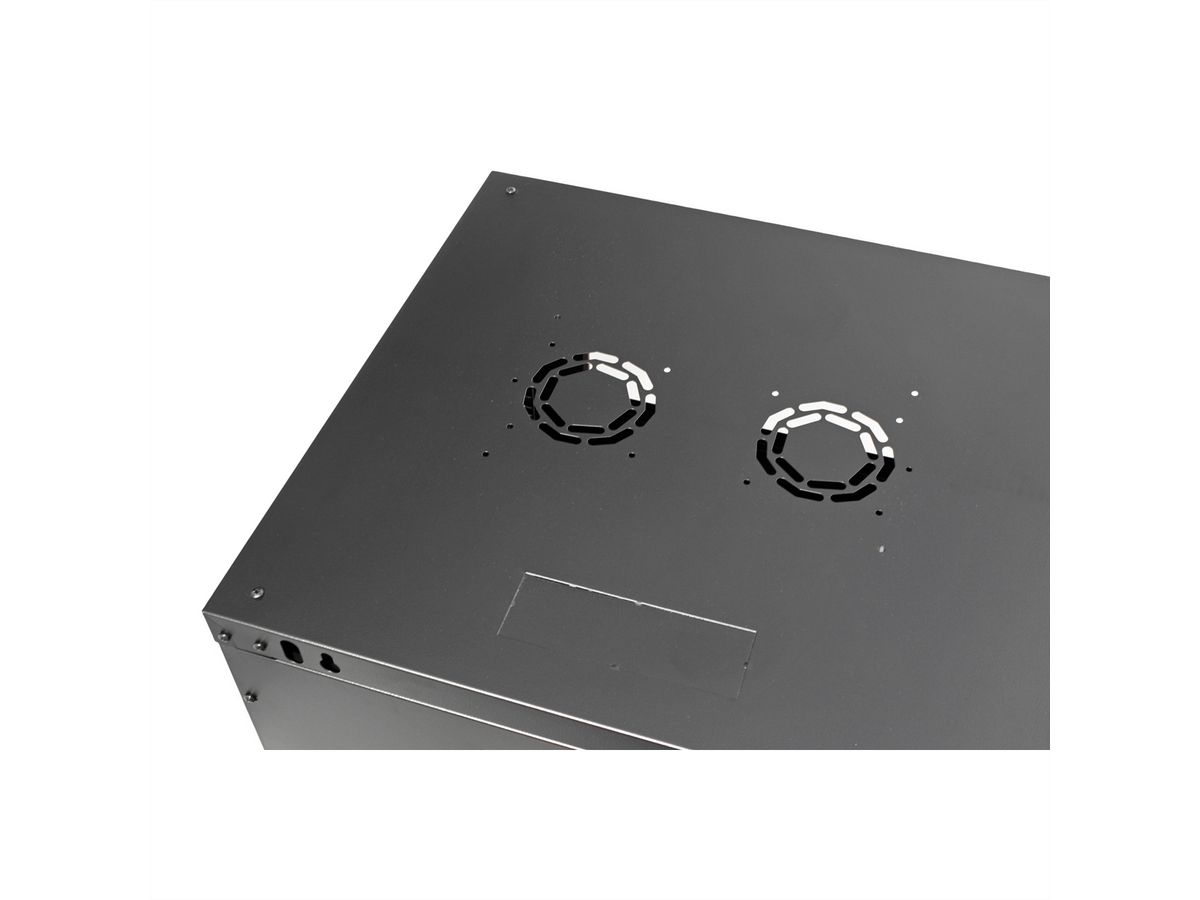 ROLINE 19-Zoll Wandgehäuse Basic Plus 6HE, 600x600 BxT schwarz