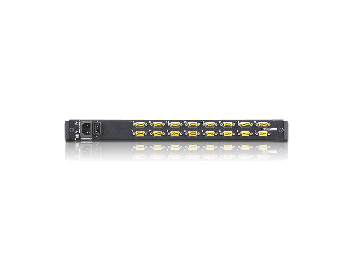 ATEN CL1316N KVM-Switch, 48cm TFT, VGA, PS/2-USB, 16 Port, DE-Layout