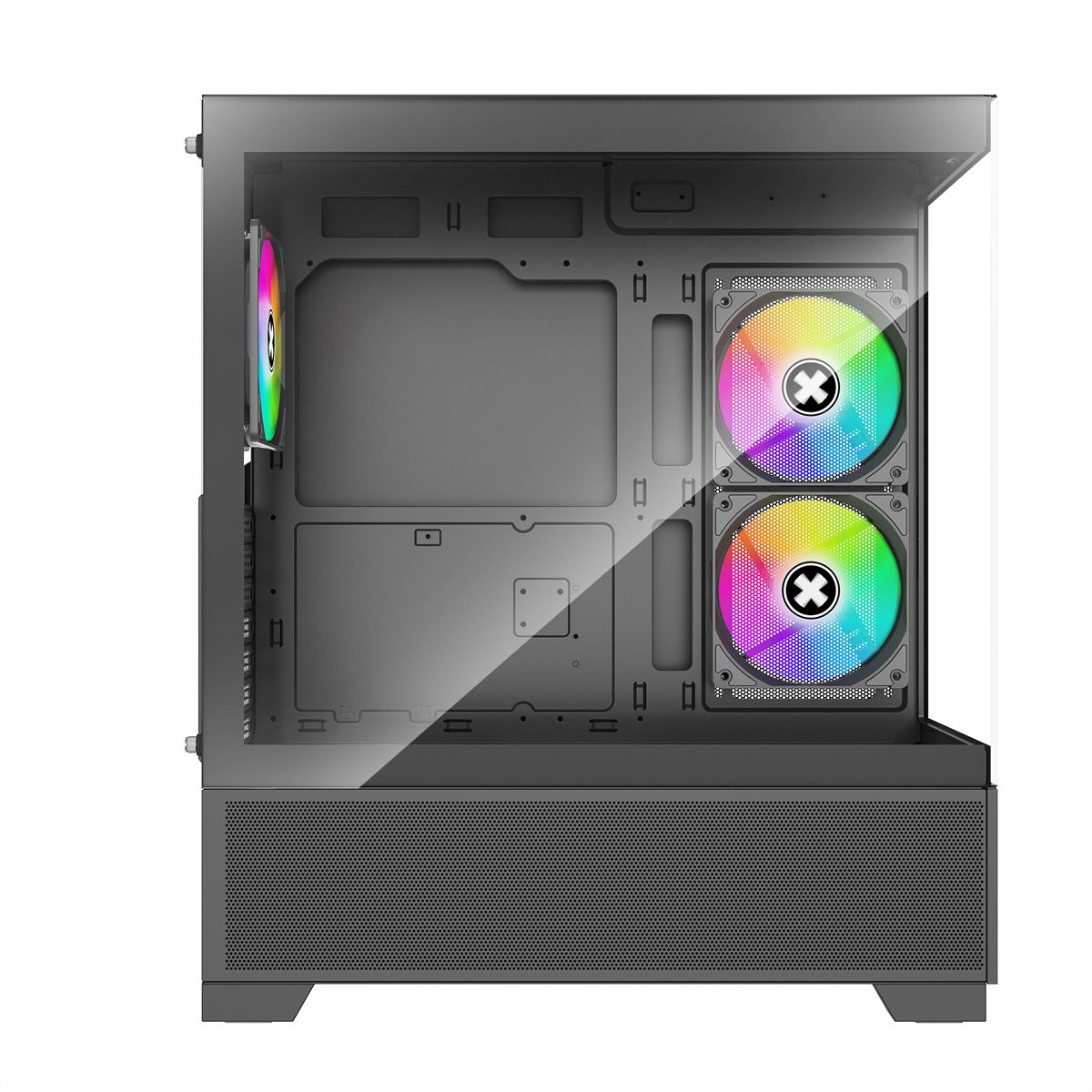 XILENCE Xilent Beam ATX PC-Gehäuse schwarz, X218.ARGB Gaming ATX PC Case