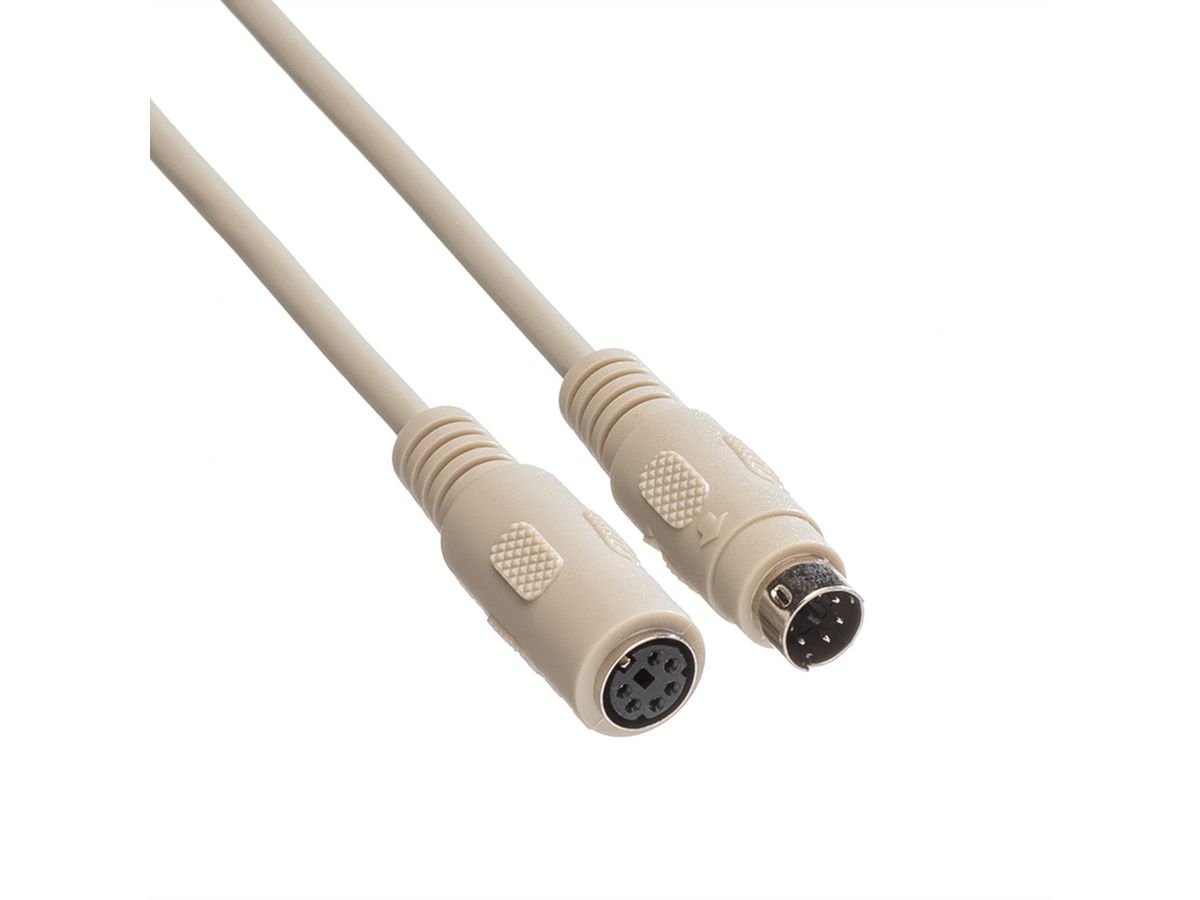 ROLINE Tastatur-Kabel-PS/2 ST/BU, 3 m