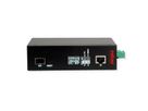 ROLINE Industrie Konverter Gigabit Ethernet - Dual Speed 100/1000 Fiber, mit PoE Funktion
