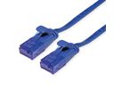 VALUE Patchkabel Kat.6A (Class EA) UTP, extra-flach, blau, 1,5 m