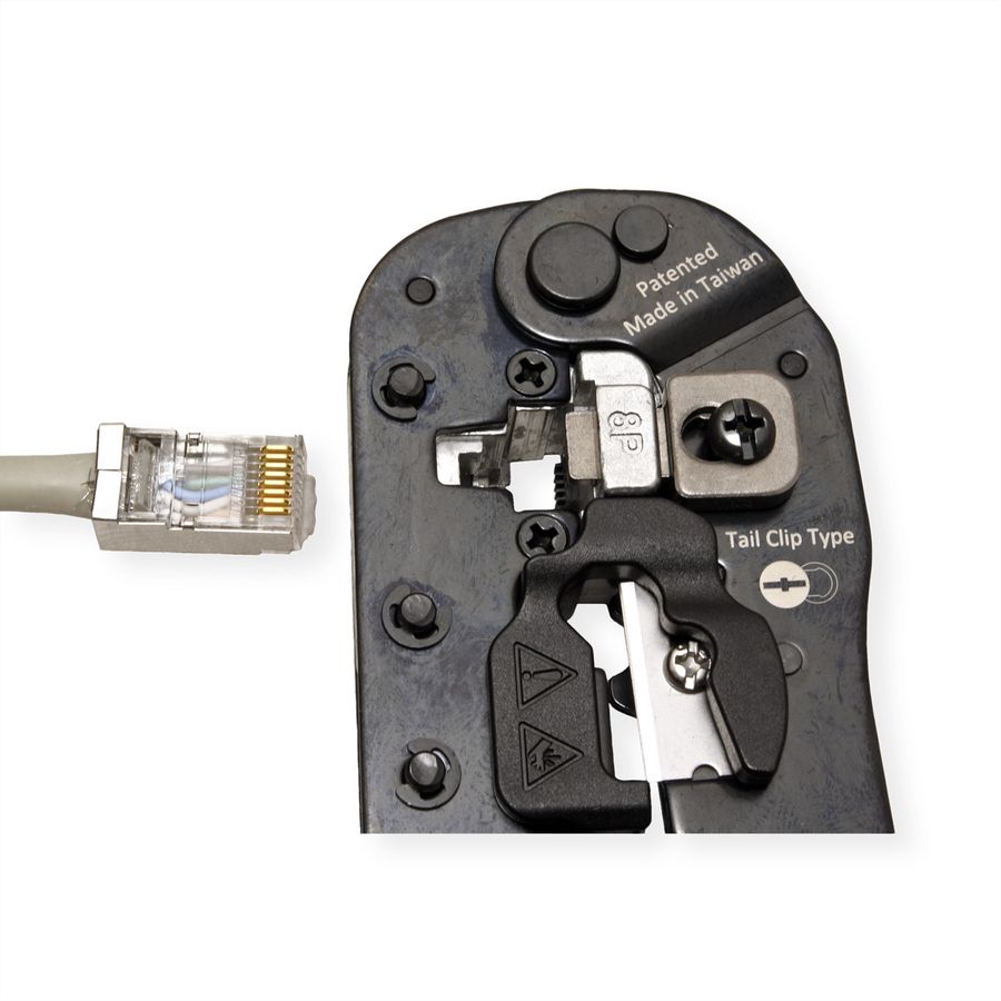VALUE Crimpzange RJ45 (8P8C) mit/ohne Schirmanschluss