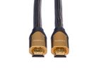 ROLINE 4K PREMIUM HDMI Ultra HD Kabel mit Ethernet, ST/ST, schwarz, 1 m