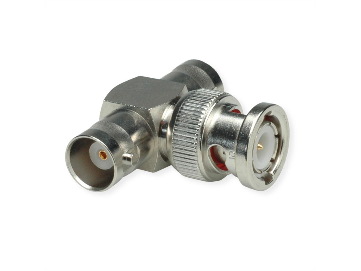 TELEGÄRTNER BNC-T-Stück 50 Ohm, Buchse / Stift / Buchse