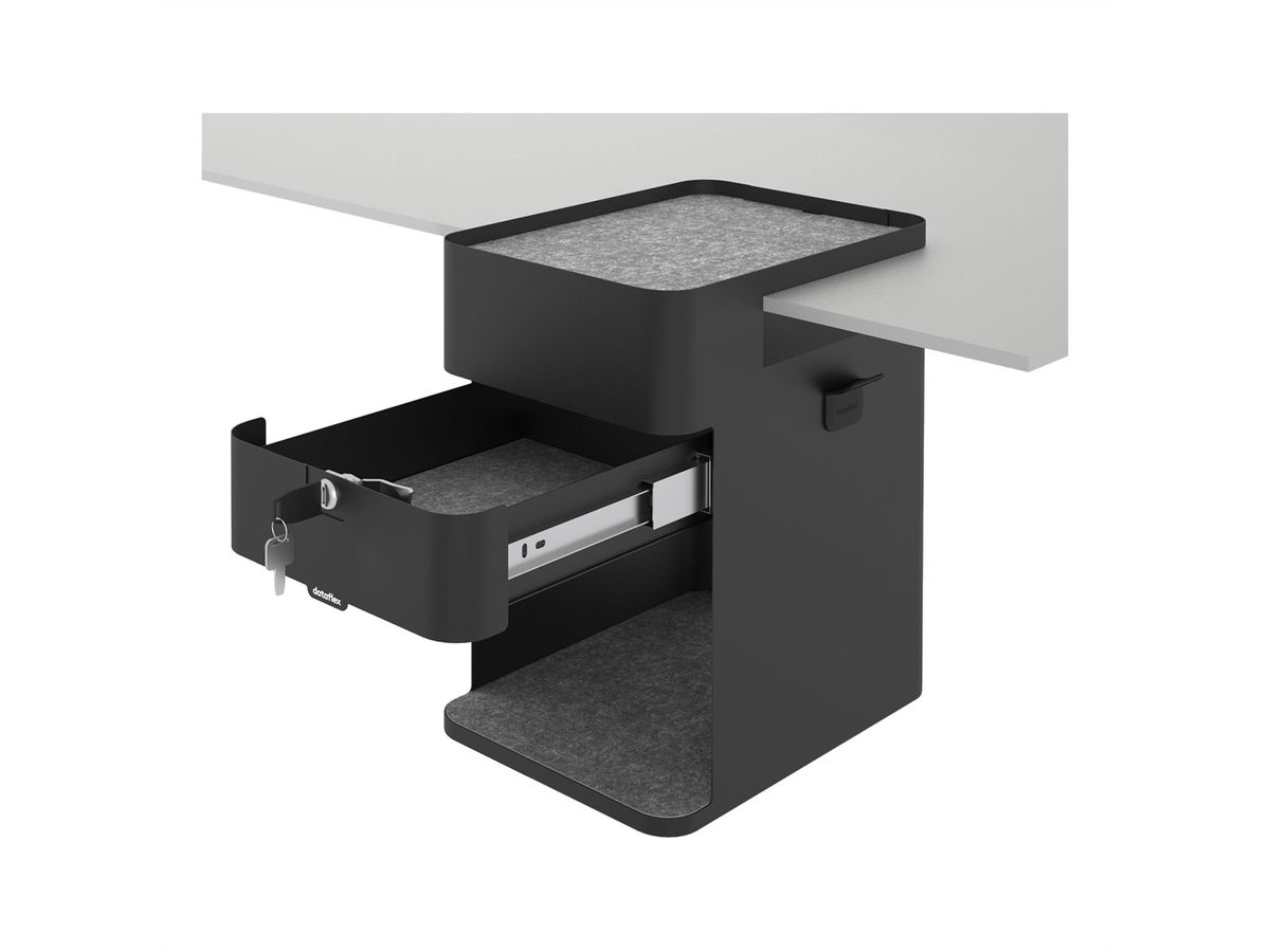 DATAFLEX Bento® desktop locker, 503, schwarz