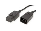 BACHMANN Netzkabel IEC320/C19-C20 16A/250V Kaltgeräteanschluss, schwarz, 3 m