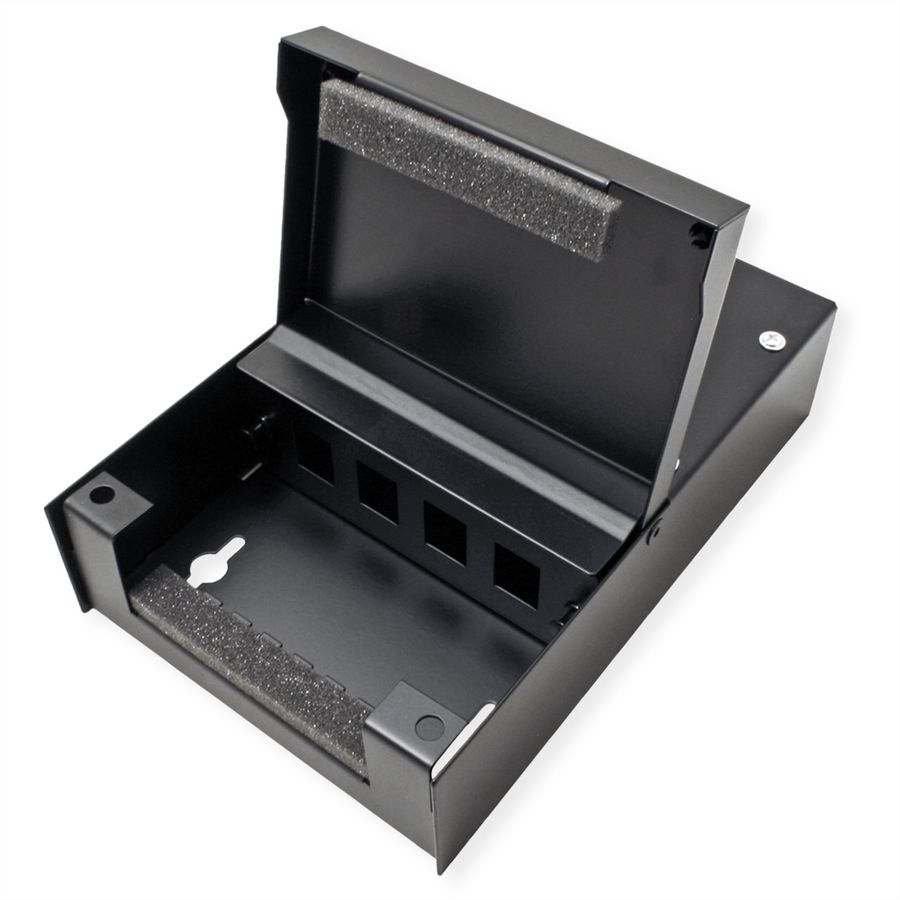 VALUE Wandgehäuse für 4x Keystones, schwarz