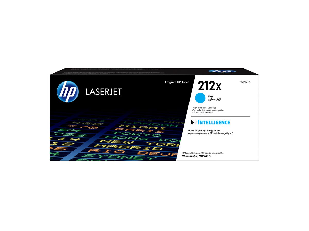 HP 212X Cyan Original LaserJet Tonerkartusche mit hoher Reichweite