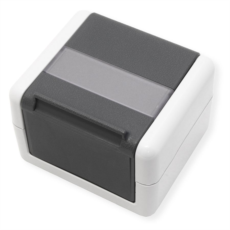 TELEGÄRTNER Gehäuse AP IP44,75x86x58, grau, mit Mont-Einsatz für 2xAMJ-Modul