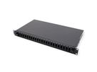 VALUE 19"-Spleißbox leer 1 HE, 24x SC DX / LC 4-fach, ausziehbar