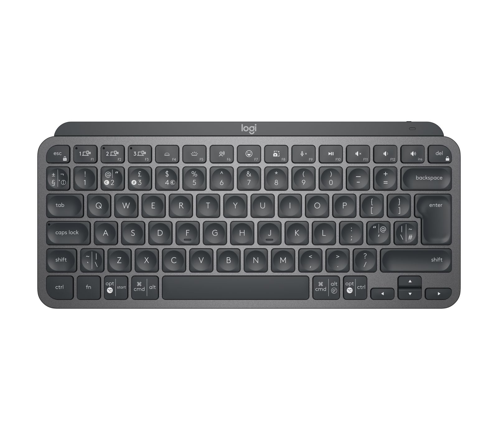 Logitech MX Keys Mini for Business Tastatur RF Wireless + Bluetooth QWERTY Englisch Graphit
