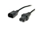 VALUE Netzkabel IEC320/C14 Stecker - C15 Buchse, H05RN-F, schwarz, 1,8 m