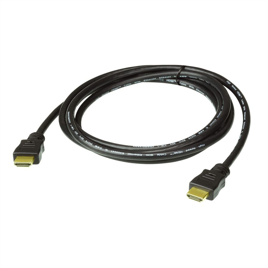 ATEN 2L-7D05H-1 High Speed True 4K HDMI Kabel mit Ethernet, schwarz, 5 m