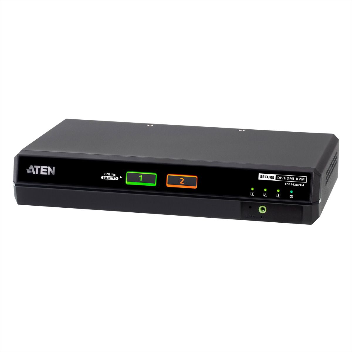 ATEN CS1142DPH4 2-Port USB 5K DP/HDMI, Dual Bildschirm Universal Secure KVM Switch