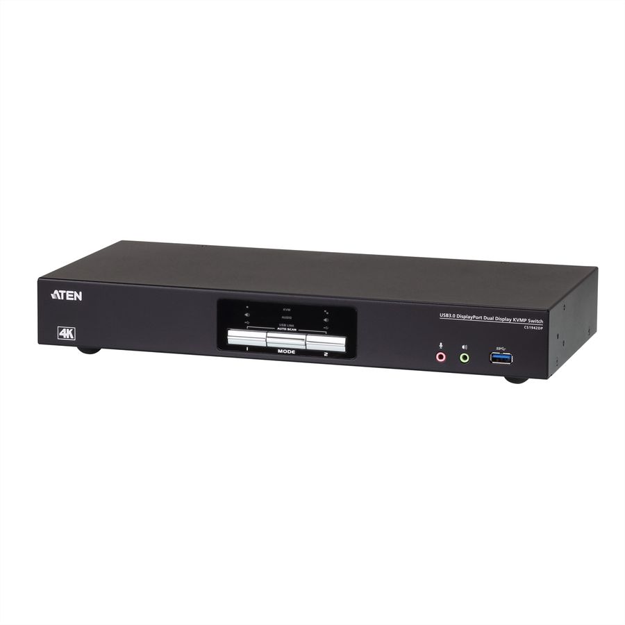 ATEN CS1942DP 2-Port USB 3.0 4K DP KVM, DUAL View