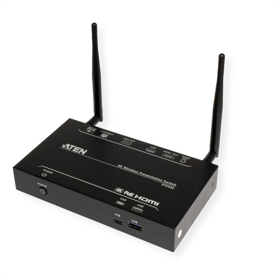 ATEN VP2020 4K Wireless Presentation Switch mit Dual View
