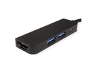 VALUE USB Typ C Dockingstation, HDMI 4K, 2x USB Typ A + Typ C PD