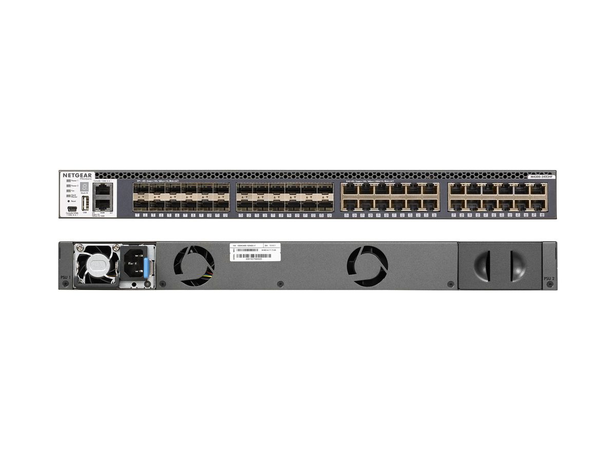 NETGEAR M4300-24X24F/US/EMEA Managed 10G Ethernet (100/1000/10000) 1U Grau