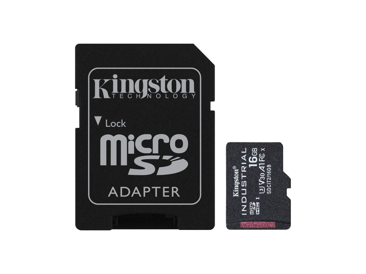 Kingston Technology Industrial Speicherkarte 16 GB MicroSDHC UHS-I Klasse 10