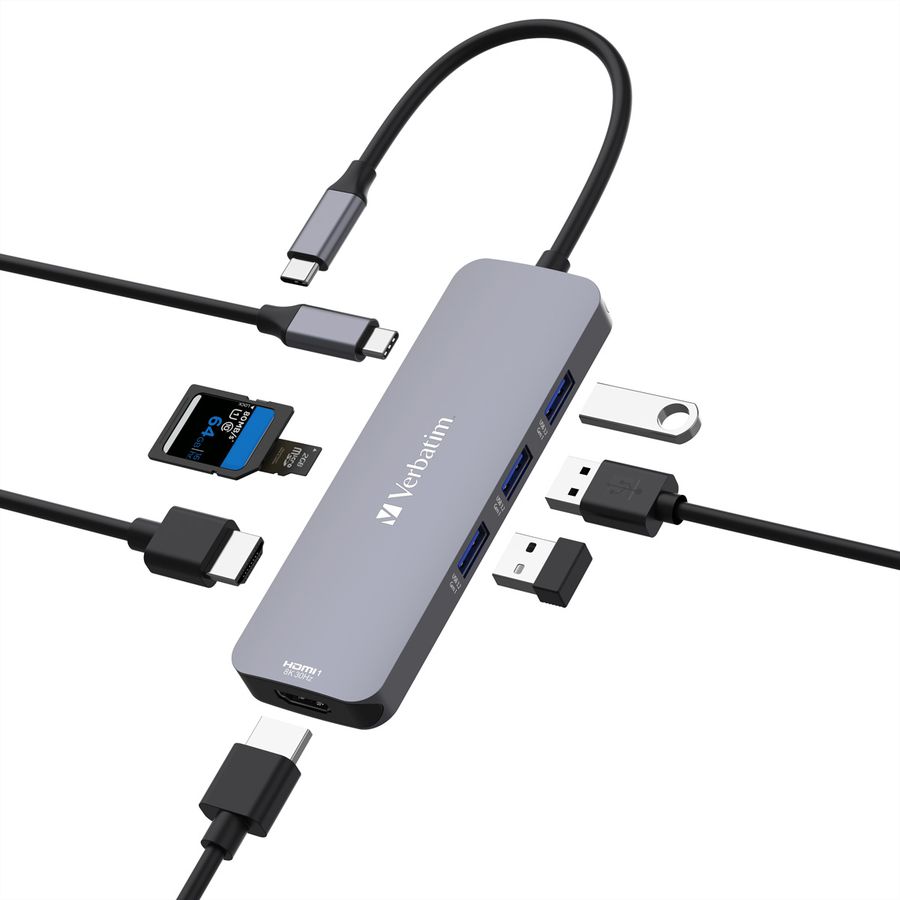 VERBATIM USB-C Multiport CMH-08