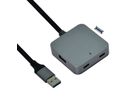 VALUE USB 3.2 Gen 1 Hub, 4 Ports (2x USB-A + 2x USB-C), mit Verlängerungskabel, 5 m