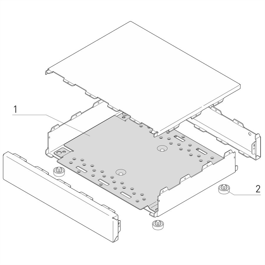 SCHROFF MONTAGEPLATTE 221B 221T