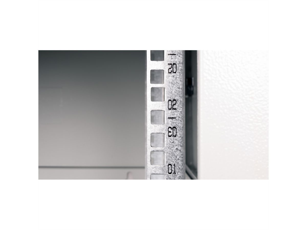 ROLINE 19-Zoll Wandgehäuse Basic Plus 4HE, 600x600 BxT grau