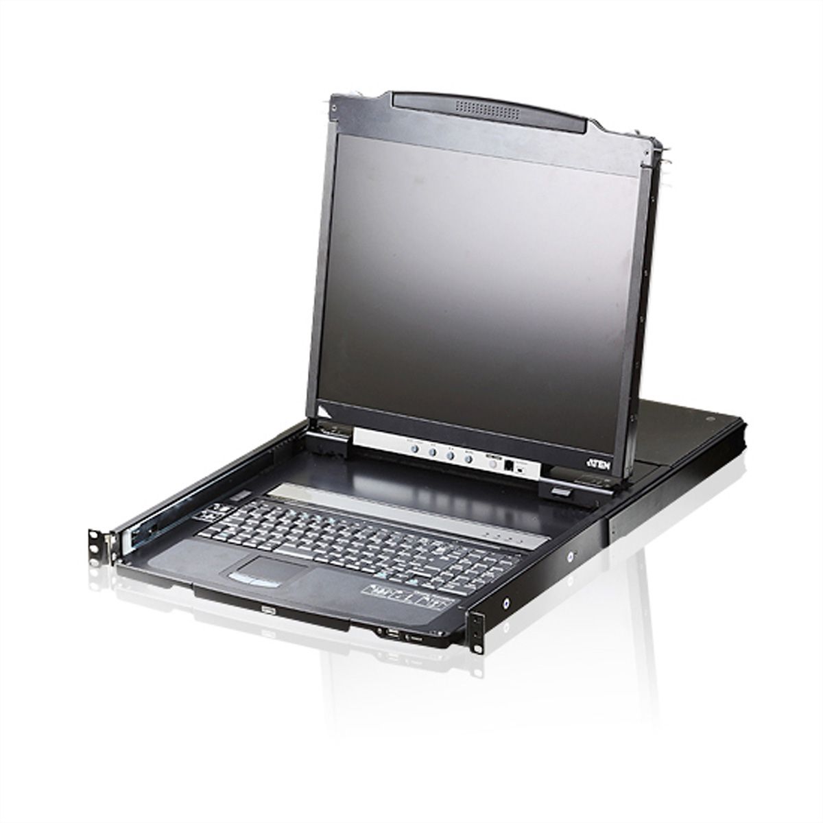 ATEN CL5800N KVM-Konsole, 48cm LCD, VGA, PS/2-USB, Peripheral Port, FR-Layout