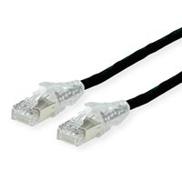 DÄTWYLER Patchkabel Cat.6A (Class EA) S/FTP, CU 7702 flex LSOH, AMP v2, schwarz, 1 m