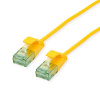 ROLINE RM UTP DataCenter Patchkabel Cat.6A (Class EA), slim, gelb, 0,3 m