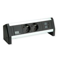 BACHMANN DESK 2xSchutzkontakt 1xUSB A&C, USB Charger 22W Charger, GST18