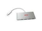 ROLINE USB 3.2 Gen 1 Hub, 4fach, Typ C Anschlusskabel, mit 1 PD-Port