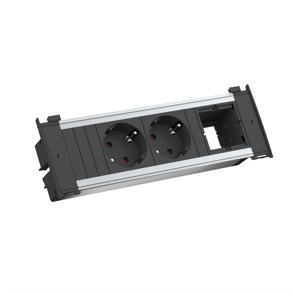 BACHMANN KAPSA Small 2x Schutzkontakt 1x ABD, Montagestecker